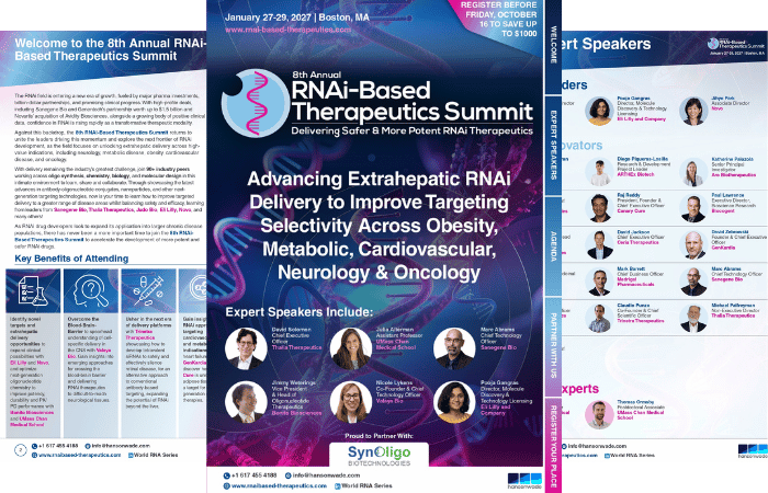 74742 - 8th RNAi-Based Therapeutics Summit 2027